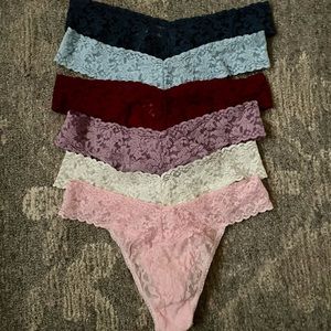6 NEW Hanky Panky Original Rise Thongs